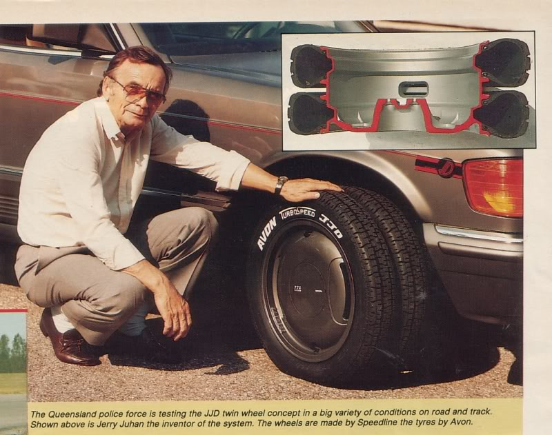 Illustration for article titled Odd find: JJD Twin Tyre Wheels